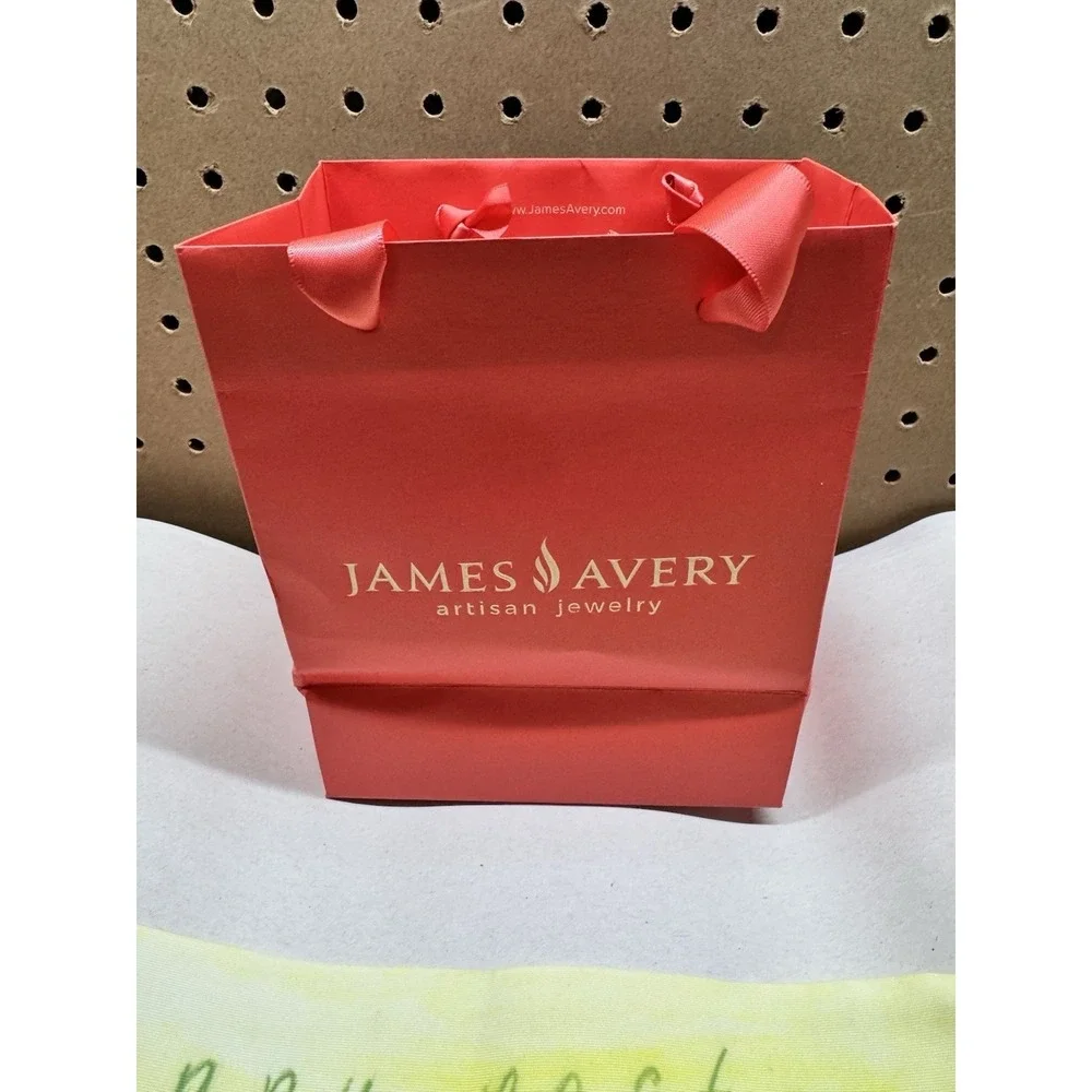 James Avery Jewelry Gift Box with Jewelry Pouch Inside And Gift Bag